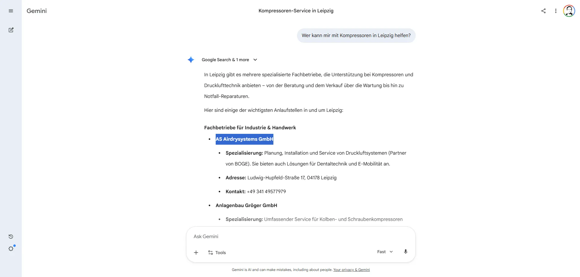 Gemini Empfehlung AS Airdrysystems
